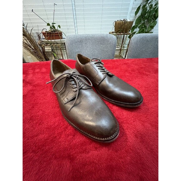 Polo Ralph Lauren Cap Toe Leather Oxford Dress Shoes - Men\'s 9.5D Brown